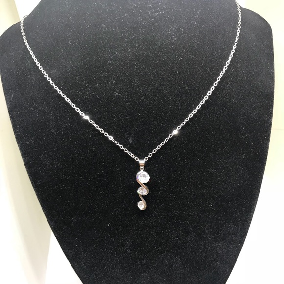 Crystal Drop Necklace [JW-20] - Picture 7 of 8